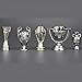 Arazi 5 Pcs Set Mini European Soccer Trophy Champions Souvenirs Fans Collectibles Personalized Desk Decor,A
