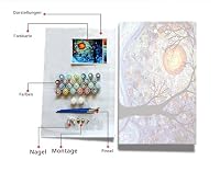 Retro Elektrische Gitarre Malen nach Zahlen für Erwachsene Musik DIY Ölgemälde-Set auf Leinwand mit Pinsel und Acrylpigment Buntes Graffiti-Stil Bild Wandkunst Dekor Geschenk 40,6 x 50,8 cm (rahmenlos – Ansicht 5