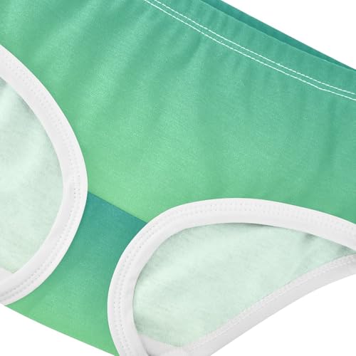 Joisal Cotton Toddlers Underwear Floral Green Pale Gradient Ombre Panties for Girl Aesthetic Kids Undies Briefs 2t4