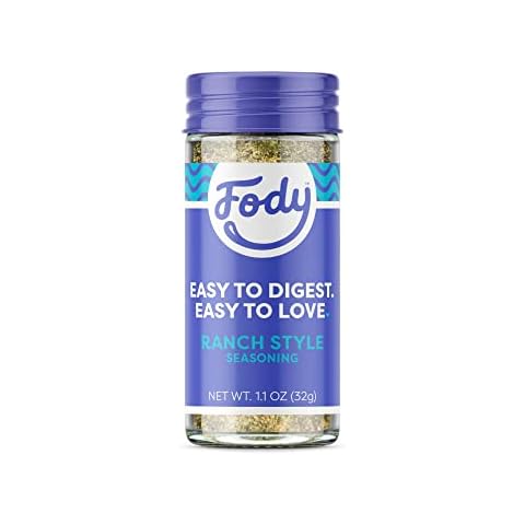 Fody Foods Ranch Seasoning, Flavorful Grilling Seasoning, Low Fodmap Certified, Sensitive Recipe, Gut & IBS Friendly, 1.1 Ounce Cover