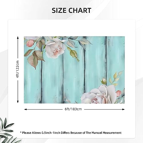 Bannière de vacances drapeau floral bleu sarcelle pour maison