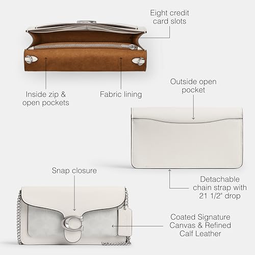 Coated Canvas Signature Tabby Chain Clutch3