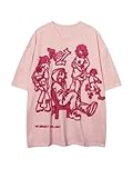Crew neck half sleeve drop shoulder graphic tees for women Casual summer tee shirt is lightweight, soft and skin-friendly fabric with slight stretch, comfortable to wear in casual life Feature: Womens graphic tee tops, round neck, half sleeve, drop s...