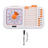 SUNGOOYUE 3 In 1 Visual Timer, ABS -Zeitmanagement -Tool Wiederverwendbarer Löschungs -Countdown -Timer -Uhr mit Planungsbehörde für die Heimschule Im Klassenzimmer