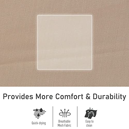 Outsunny Outdoor Rocking Chair, Chaise Lounge Pool Chair For Sun Tanning, Sunbathing, A Rocker With Side Pocket, Armrests & Pillow For Patio, Lawn, Beach, Cream White #TOP4