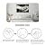 8 Pack Art Acoustic Panels Sound Absorbing Panels, 48x32 Inches Human hand dog paw black white Decorative Acoustic Wall Panels Soundproofing Acoustic Panels