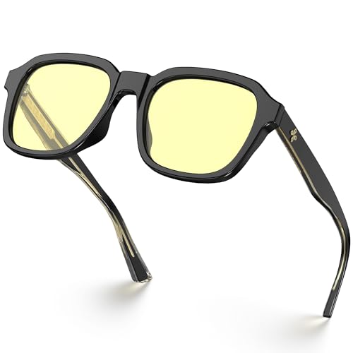 Image of VISOONE Gaming Glasses Blue Light Blocking Oversized Square Computer Eyewear Men Women Bennett