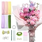 250 Stück Pfeifenreiniger Pipe Cleaner Zum Basteln Von Blumensträußen DIY Basteln Für Jugendliche Und Erwachsene Geeignet 6 Farben