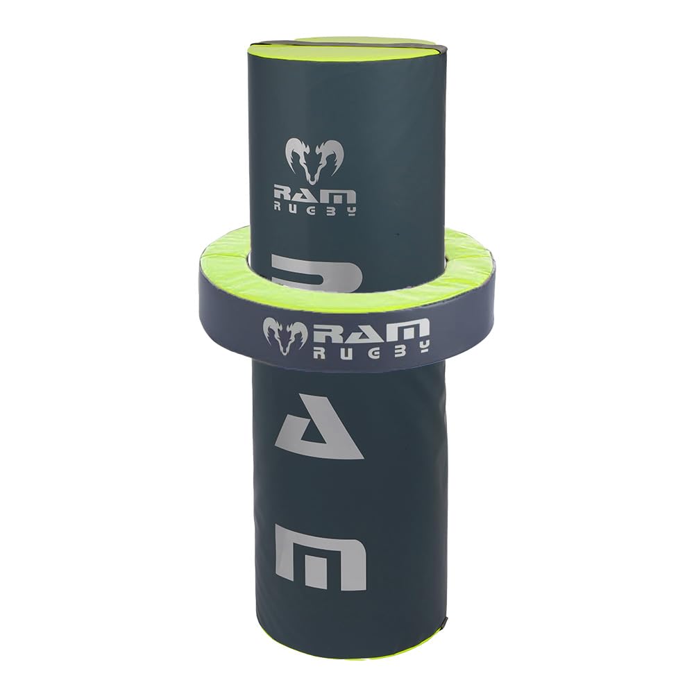 Ram Rugby Tackle Bag - 5 Sizes - 28kg, 20kg, 15kg, 10kg or 8kg – Club Quality - Industrial-Grade Water-Resistant PVC - UK Made for Durability - Suitable for Seniors, Juniors & Minis