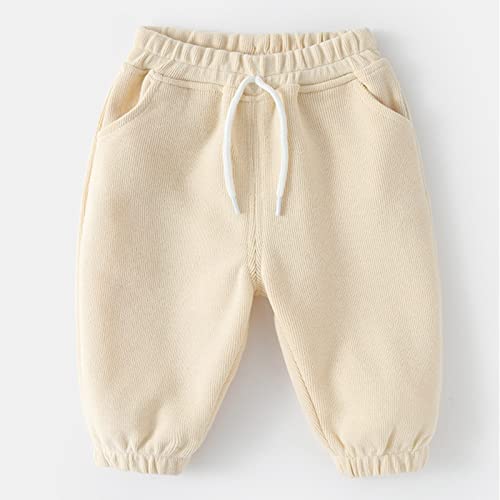 Toddler Boys Girls Joggers Solid Color Drawstring Elastic Waist Sweatpants Infant Casual Athletic Pants Fall Winter2