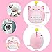 LICSOR Cat Plush Toy 12 Inch Cute Unicorn Cat Birthday Stuffed Animal Soft Cat Plushies Pillow Pink Doll Gifts for Kid Toddlers Home Room Decoration (Cat Plush)