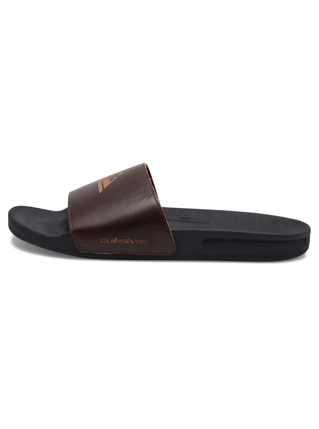 Quiksilver Rivi Leather Slide, Sandalia Hombre