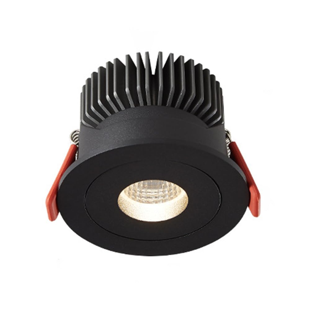 BHGFYXBS Recessed Led Lighting Ceiling Spotlight Flush Mount Downlight Accent Spot Lighting Indoor, 7W Directional Spotlights For Living Room Bedroom Hallway Restaurant Spots Lamp,Dark-6000K