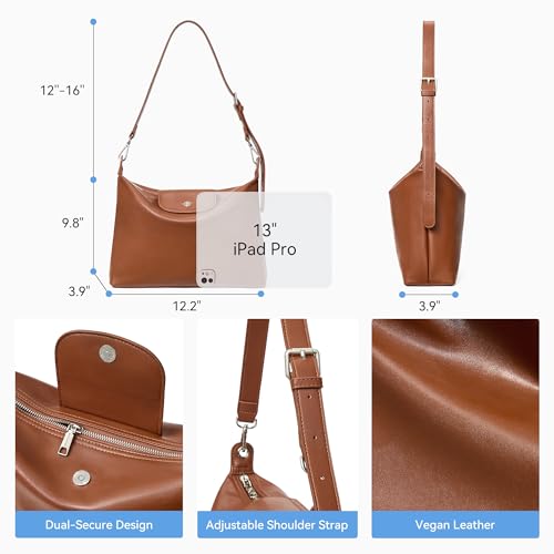 Image of BOSTANTEN Hobo Bags for Women Crochet Shoulder Purse for Summer