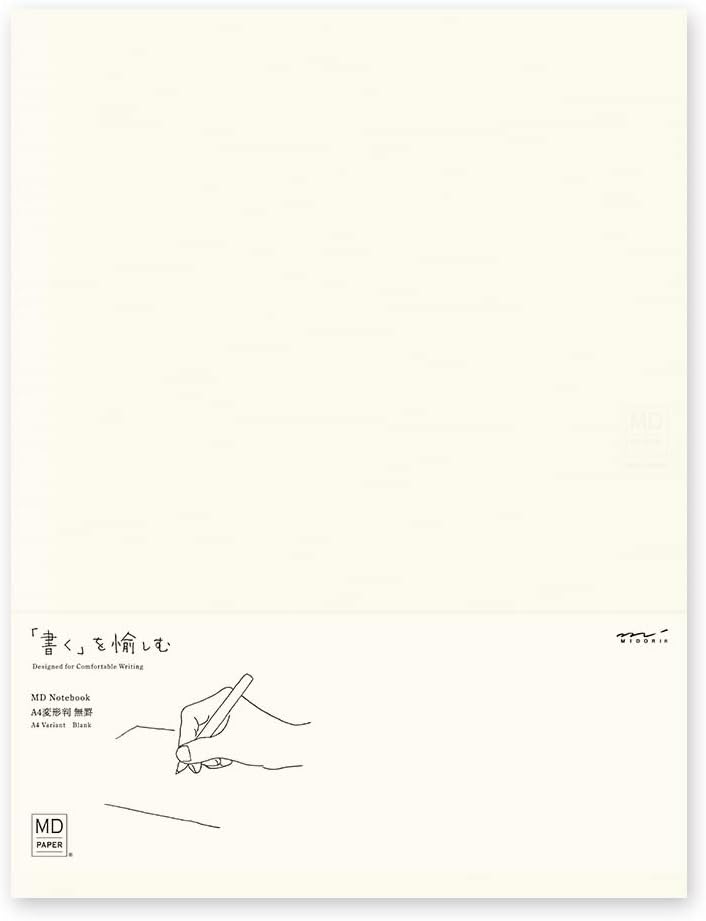 DESIGNPHIL 15296006 Midori Notebook, MD Notebook, A4, Variable, Unruled, A