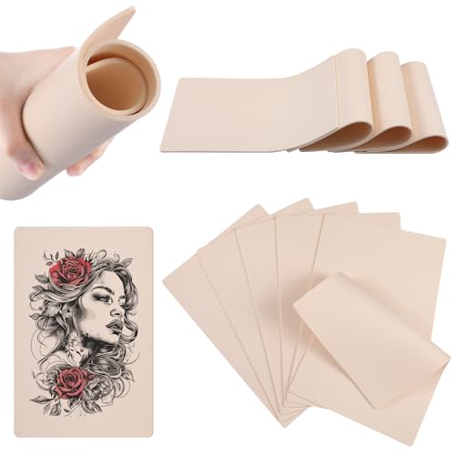 Joyfolk 6 Pcs Reelskin Tattoo Practice Skin Double Sided Tattoo