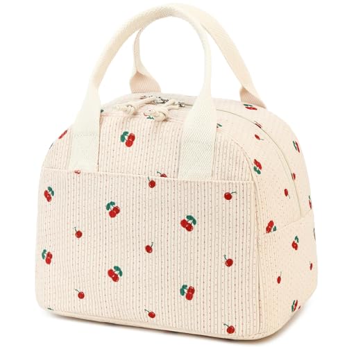 Image of LOVELYWIND Lunch Box for Women Cute Lunch Bags for Women Lunch Tote Bags Reusable Insulated Lunch Box Large Capacity Reusable Insulated Cooler for Work or Travel Gifts or Beach