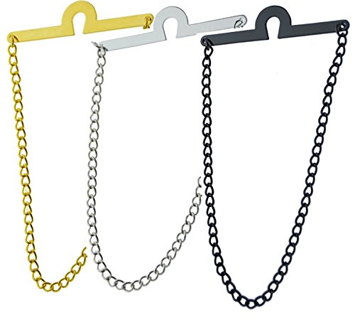 Men's Tie Chain Fashion Necktie Link Noble Necktie Chains for Business Wedding Pack of 32