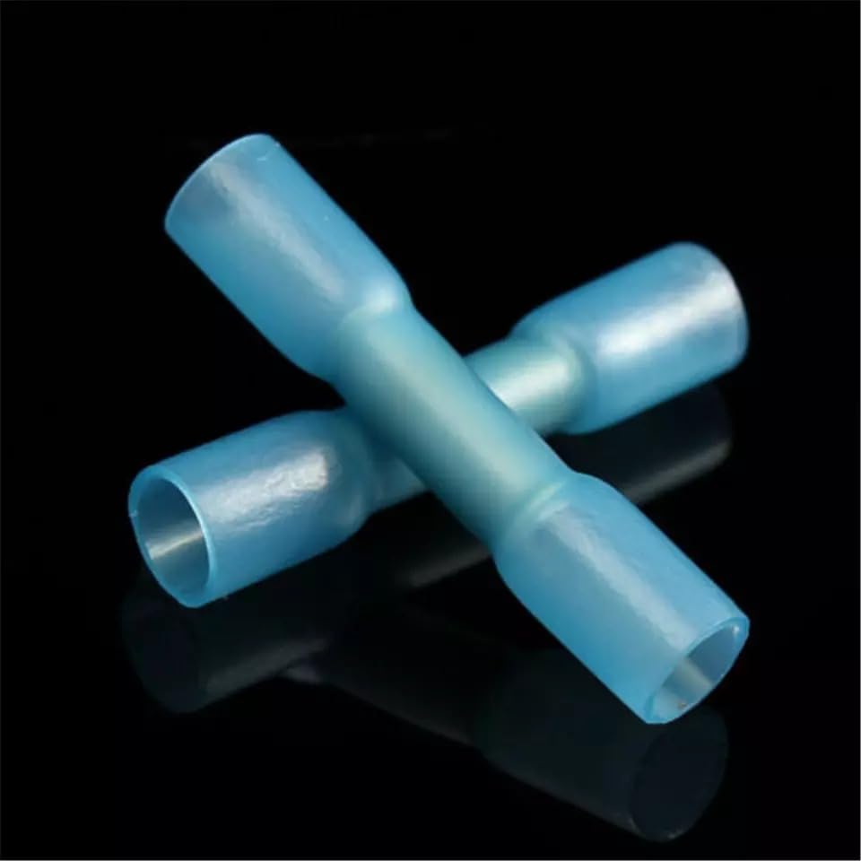 200 Pcs of Blue Heat Shrink But Connectors Wire Electrical Automotive
