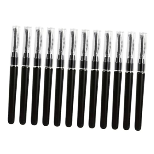 Outanaya 12pcs Eyelash Brush Tool for Women Makeup Brushes Set Portable Natural Shape Silicone Plastic Safe Material