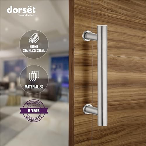 Image of Dorset H Type 24 inch Pull Handle - SS 304 Rust-Resistant, Durable for Main Entrance, Glass & Wooden Doors, Elegant Design, Easy Installation, Suitable for Home, Office, Hotels | 5-Year Warranty