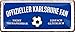 Produktbild schilderkreis24 - Blechschilder OFFIZIELLER Karlsruhe Fan Metallschild für Fußball Begeisterte Deko Artikel Schild Geschenkidee 28x12 cm
