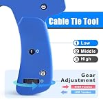 Cable Tie Gun,Knoweasy Fastening Cable Tie Tool,Die-Cast Steel Flush Cut Zip Tie Tool with Steel Handle for Nylon Cable,7 Inches Length Zip Tie Gun - Image 4