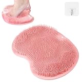 Fefod Tappetino Scrubber Doccia, Piedi Scrubber per Doccia, Massaggiatore Lavaggio del Piede per Doccia con Ventose Antiscivolo, Pad Massaggio Doccia Piede per Peeling, Massaggio Alla Schiena