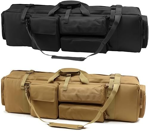 ACEXIER Taktische Waffentasche für M249 Militärarmee Airsoftgewehr Tragetasche CS Jagd Schießen Paintball mit tragbarem Schultergurt