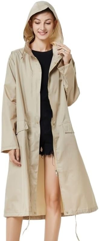 Loose Thin Windbreaker Solid Color Raincoat Outdoor Travel Adult Male and Female Couples image 3