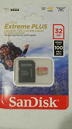 Sandisk Extreme Plus Micro UHS - I 32 GBJ[hwithA_v^100 MB / s