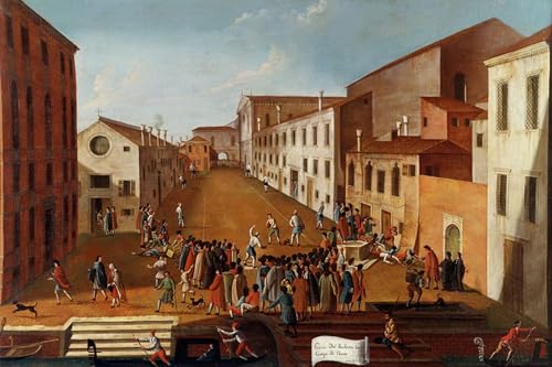 Prints Toile Game of Bowls Gabriele Bella décoration murale salon Venise 60x90cm