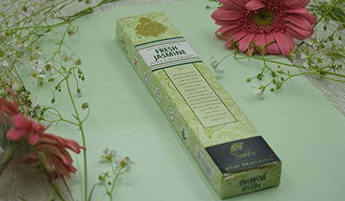 Svatv Ancient Method Jasmine Incense Stick With Pack Of 2 Incense For Meditation, Yoga, Spiritual, Aromatherapy Energy Cleansing & Calm Down The Mind - 15G X 2 Incense | 30G | 1.05Oz #TOP1