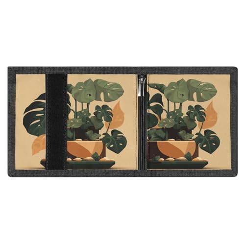 Portefeuille de voyage Monstera gris idéal pour vos escapades