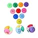 ibasenice Numbered Ball Props 50pcs Plastic Raffle Balls Great for Parties Carnival and Christmas Decorations