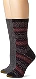 Gold Toe Women's 2-Pair Fairisle Rib Boot