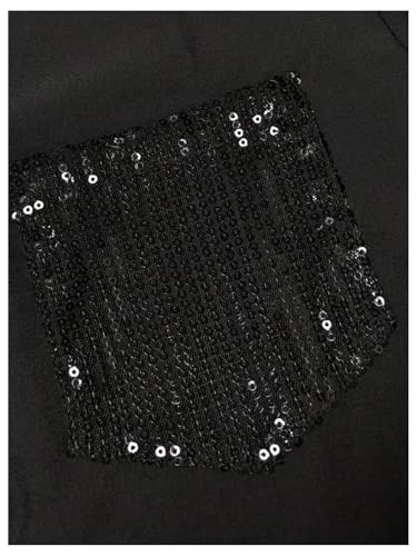 SOLY HUX Women's Sequin Tops Button Down Sparkle Shirts Casual Long Sleeve Blouses4