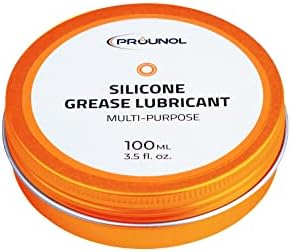 Prounol 100% Silicone Grease, General-Purpose Dielectric Paste, Waterproof HT Rubber Grease (100ml)