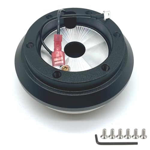 Larlansz Steering Wheel Short Hub Adapter Compatible with Honda Civic 1996-2000 Accord 94-02 Acura CL 97-03 Prelude 97-01 Odyssey 99-04 130H Universal 6 Hole (Work with Quick Release)