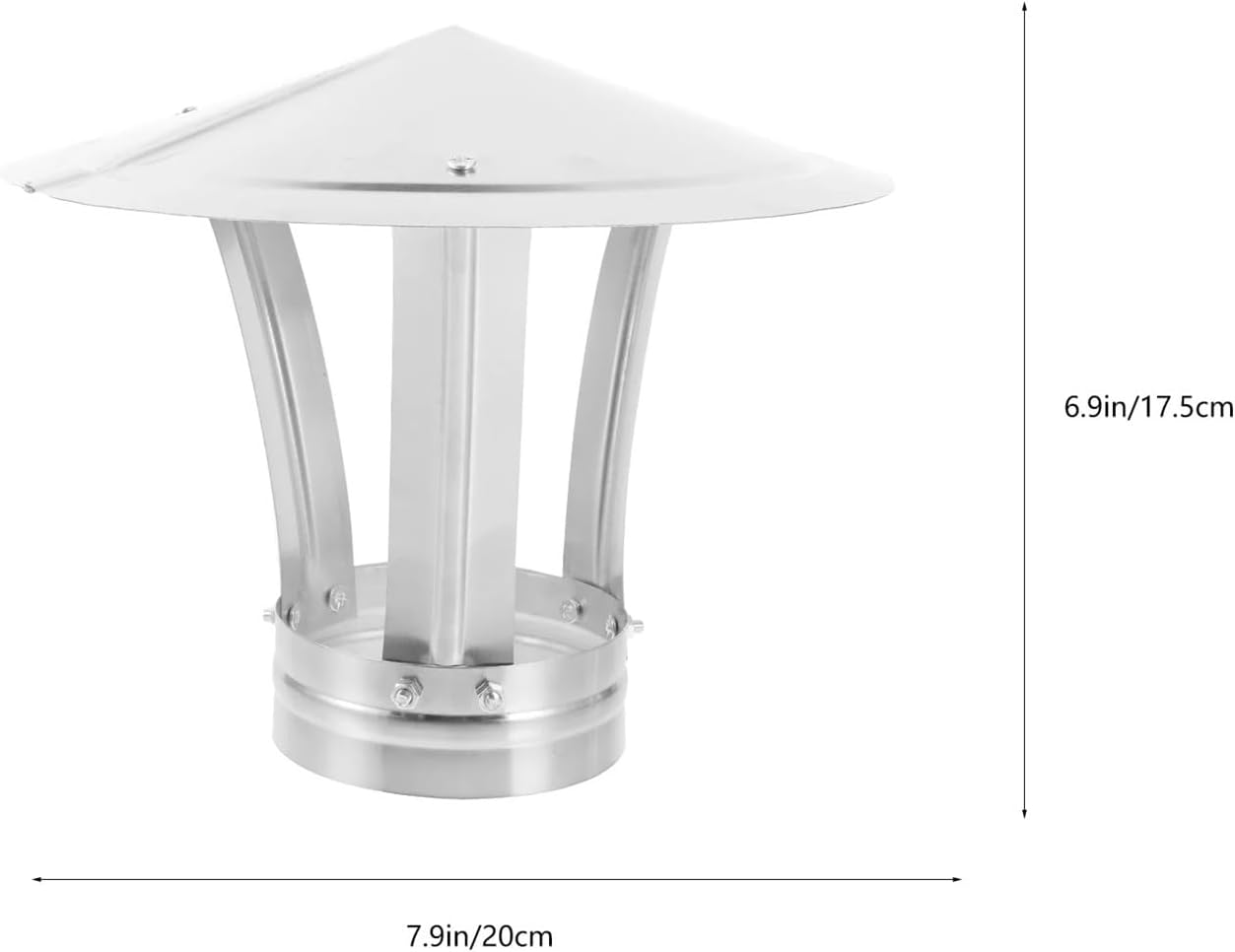 Chimney Cap Stainless Steel Chimney Cap Chimney Cowl Rain Cover Protector Cap Ending Roof Cowl