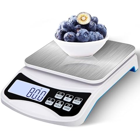 Digital Kitchen Scale 5000g/0.1g High Precision Lab Scale Accurate Electronic Analytical Balance Scientific Gram Scale for Kitchen Lab Jewelry Food Weighing Cover