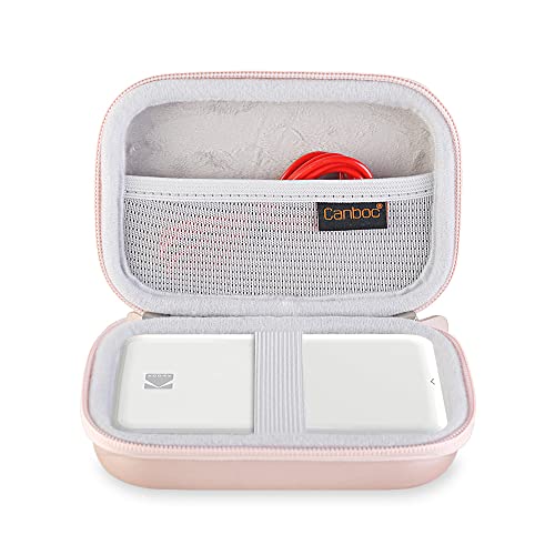 Canboc Carrying Case Compatible with KODAK Step Wireless Mobile Photo Mini Printer / KODAK Printomatic Digital Instant Camera / PRT MT53 Photo Printer, Mesh Bag fit Photo Paper Cable, Rose Gold Canboc Carrying Case Compatible with KODAK Step Wireless Mobile Photo Mini Printer / KODAK Printomatic Digital Instant Camera / PRT MT53 Photo Printer, Mesh Bag fit Photo Paper Cable, Rose Gold