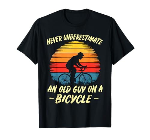 Funny Bicycle Fathersday Grandpa Outdoor Cyclist Gift T-Shirt