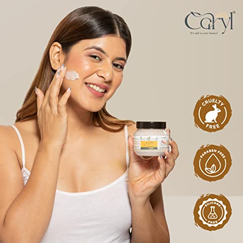 Image of Caryl 200 gm Cocoa Coffee Face Scrub | Tan & Dirt Removal Scrub | Deep Exfoliation, Removes Blackhead, Dead Skin | Face & Body Scrub for Women & Men | All Skin Types | Paraben & Sulfate Free
