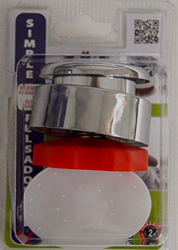 Miniatura 2 de S M 410529 Pulsador Universal Cromado De Descarga Simple Para Sistemas De Cisterna Baja De Pulsar Fácil Y Rápido De Instalar, Sin Herramientas Fabricado Con Plástico De Calidad Anti-Corrosión
