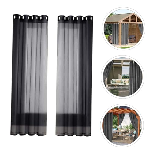Rideaux de patio imperméables pour stopper le vis-à-vis et tamiser la lumière