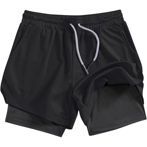Short de sport homme GFM avec cuissard intégré pour fitness et entraînement