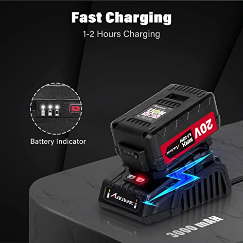 Avid Power 20V Cordless Impact Wrench 1/2" Bundle With 12V Cordless Electric Ratchet Wrench 3/8" #TOP2