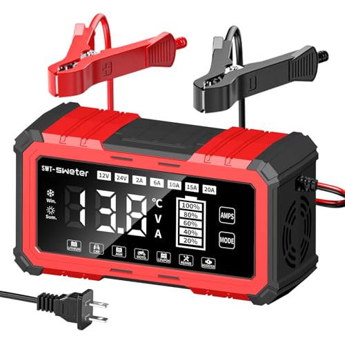 20A 12V/24V Smart Battery Charger for Vehicles