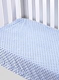 Mora Topitos Manta infantil, Microfibra, Azul, 80 x 110 cm